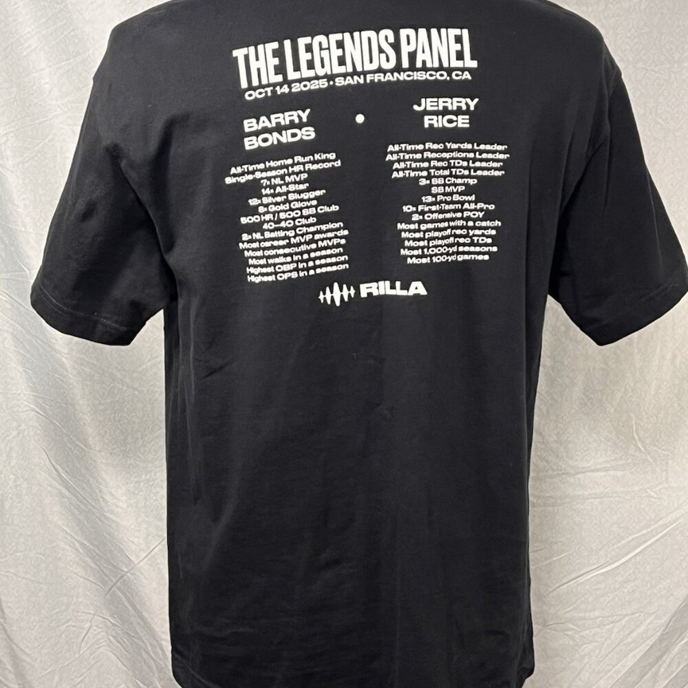 Barry Bonds Jerry Rice Legends Panel San Francisco T Shirt Mens L - Picture 3 of 14